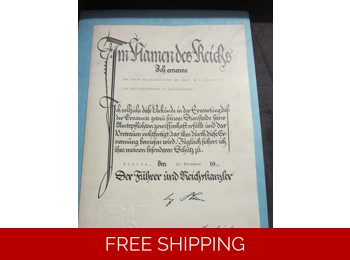 Original german promotional document dr.Franz Gurtner signature 1936